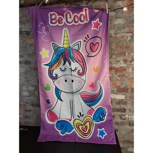 New Be Cool Unicorn Towel 57x29 Inches Microfiber